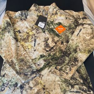 NWT Cabela’s ZONZ Western Camo Fleece 3/4 Zip